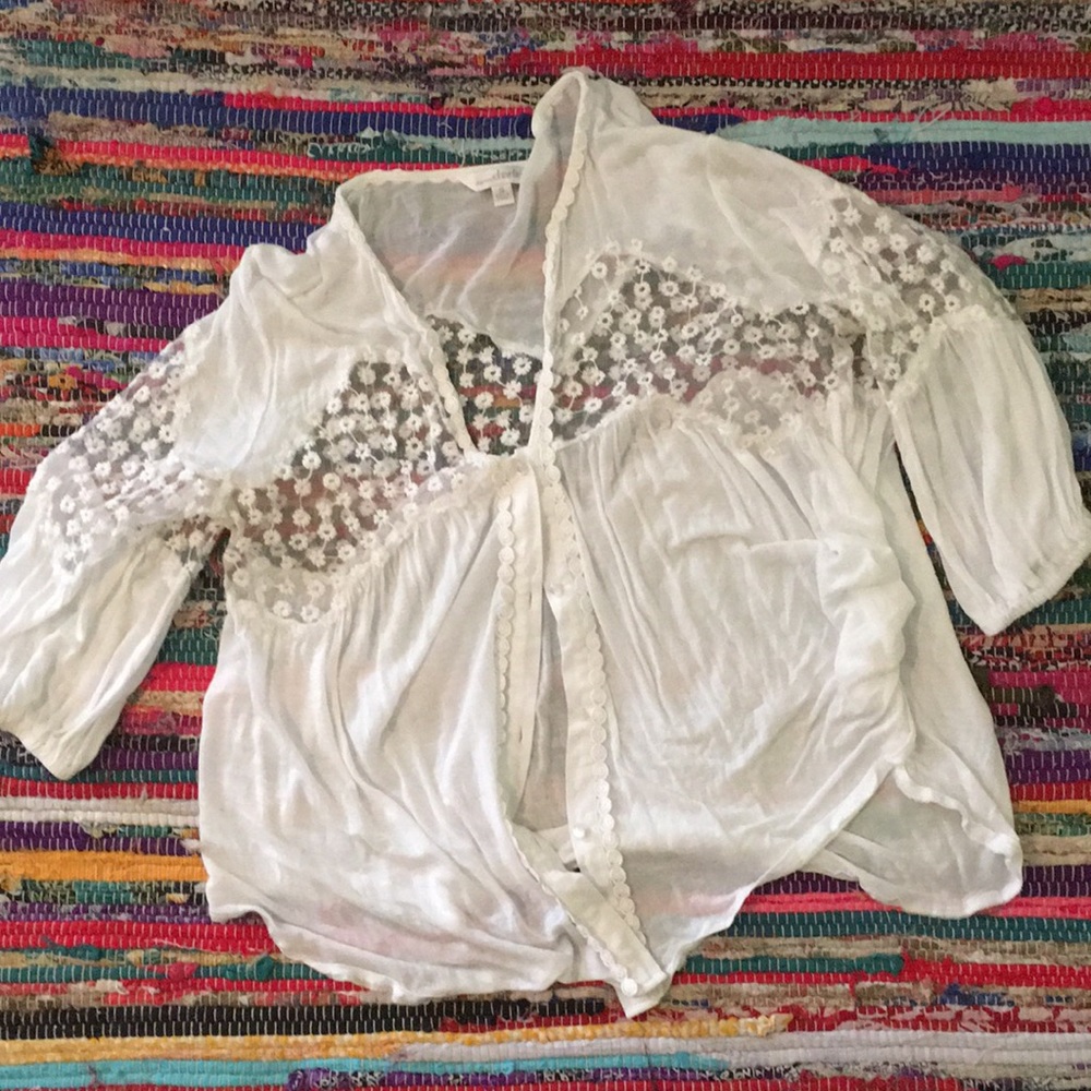 White button-up shirt